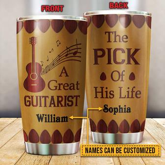 Great Guitarist Pick Of His Life Custom Tumbler - Thegiftio UK