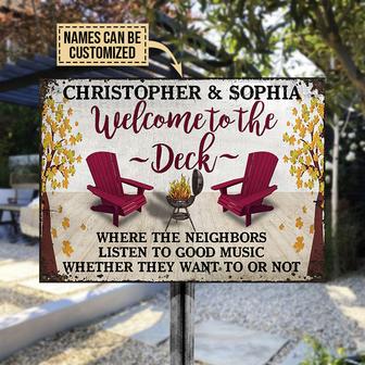 Grilling Deck Listen To Good Music Custom Metal Sign - Gift - Thegiftio UK