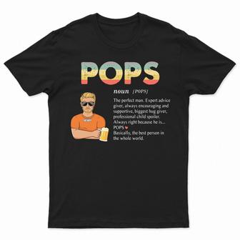 Pops The Best Person Personalized T-Shirt - Birthday Gift - Thegiftio UK