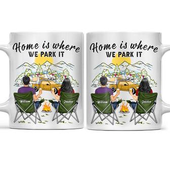 Home Is Where We Park It Personalized Mug - Gift for Campers - Thegiftio UK