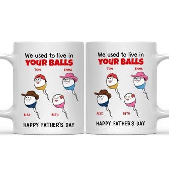Little Cute Kids We Used To Live Custom Mug - Gift for Dad - Thegiftio UK