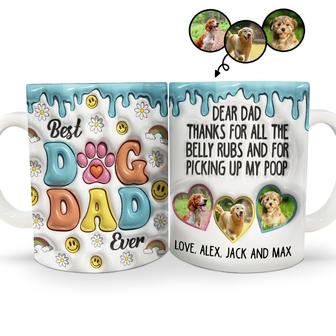 Thanks For All The Belly Rubs Custom Mug - Gift For Dog Dad - Thegiftio UK