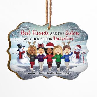 Best Friends Are The Sisters Custom Ornament - Gift for BFF - Thegiftio UK