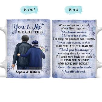 You And Me We Got This Winter Old Couple Custom Mug - Gift - Thegiftio UK