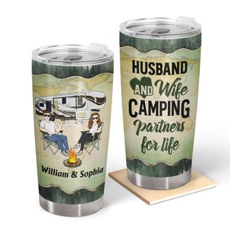 Let's Sit By The Campfire Custom Tumbler - Gift for Couples - Thegiftio UK