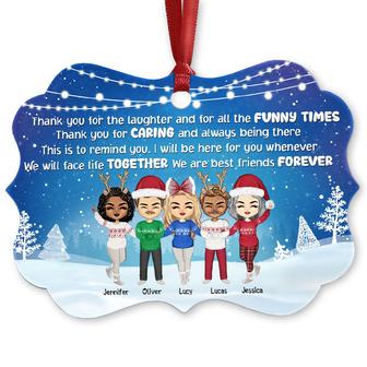 Thanks For The Laughter Custom Ornament - Best Friends Gift - Thegiftio UK