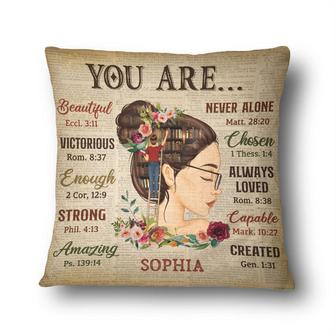 You Are Beautiful Victorious Custom Pillow - Gift for Reader - Thegiftio UK