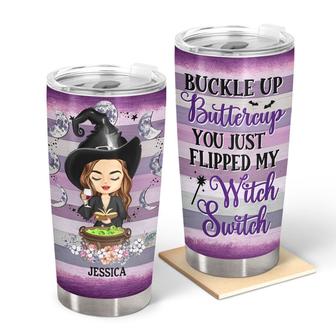 Buckle Up Buttercup Custom Tumbler - Gift for Witches - Thegiftio UK