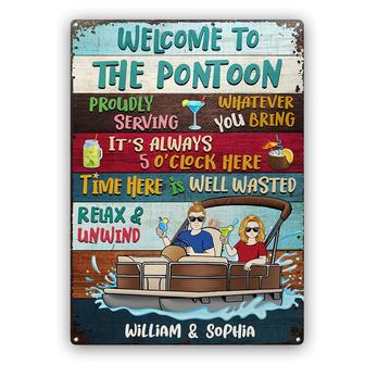 Proudly Serving Whatever You Bring Custom Metal Sign - Thegiftio UK