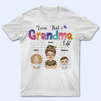 Living That Grandma Life Custom T-Shirt - Birthday Gift - Thegiftio UK