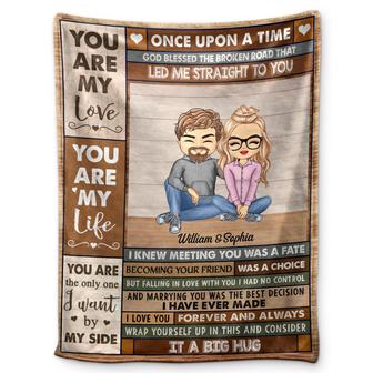 You Are My Love Once Upon A Time Couples - Anniversary, Birthday Gift For Spouse, Husband, Wife, Boyfriend, Girlfriend - Personalized Custom Fleece Blanket - Thegiftio UK