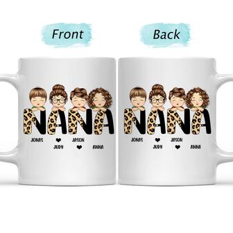 Leopard Nana Personalized Mug - Birthday Gift for Mom - Thegiftio UK