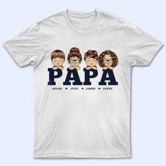 Retro Papa Personalized T-Shirt - Birthday Gift for Dad - Thegiftio UK