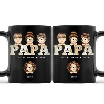 Vintage Map Papa Title Personalized Mug - Birthday Gift - Thegiftio UK