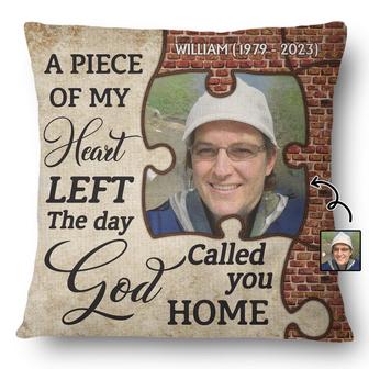 A Piece Of My Heart Personalized Pillow - Memorial Gift - Thegiftio UK