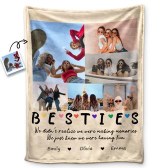 Custom Photo We Were Having Fun - Gift For Bestie - Personalized Fleece Blanket To Grow An Old Friend - Gift For Bestie - Personalized Fleece Blanket - Thegiftio UK