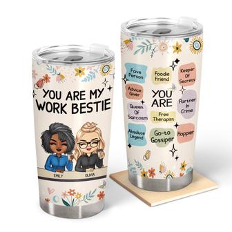 You Are My Work Bestie Custom Tumbler - Gift for Colleagues - Thegiftio UK