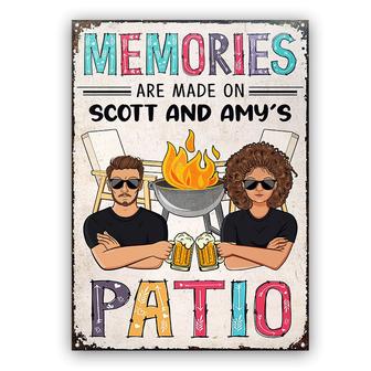 Memories Are Made Personalized Metal Sign - Patio Gift - Thegiftio UK