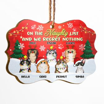 On The Naughty List Personalized Ornament - Cat Lovers Gift - Thegiftio UK