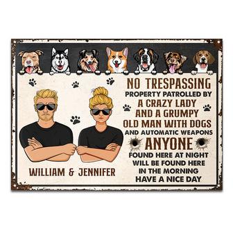 Funny Private Property Sign Personalized Metal Sign - Thegiftio UK