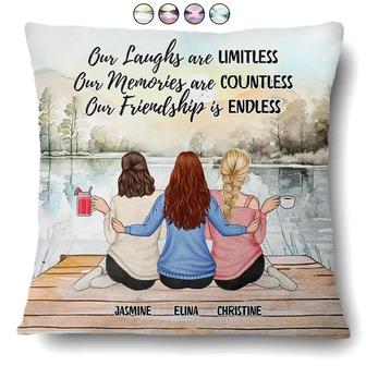 Our Memories Are Countless Custom Pillow - Gift for Bestie - Thegiftio UK