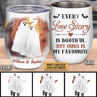 Halloween Boo Costume Personalized Wine Tumbler - Thegiftio UK