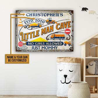 Heavy Equipment Little Man Cave Custom Metal Sign - Thegiftio UK