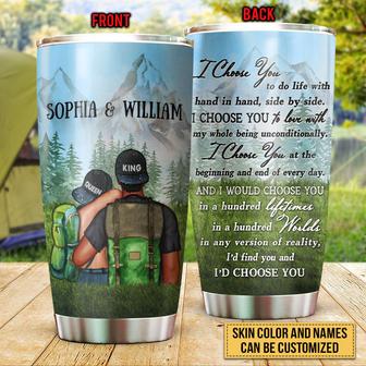 I Choose You Custom Tumbler - Gift for Hiking Couples - Thegiftio UK