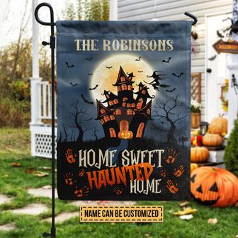 Home Sweet Haunted Home Custom Flag - Halloween Gift - Thegiftio UK