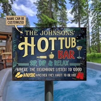 Hot Tub Bar Good Music Custom Metal Sign - Gift for Friends - Thegiftio UK