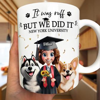 It Was Ruff But We Did It Personalized Mug - Dog Lovers Gift - Thegiftio UK