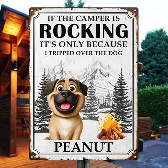 It's Only Because I Tripped Over The Dog Custom Metal Sign - Thegiftio UK
