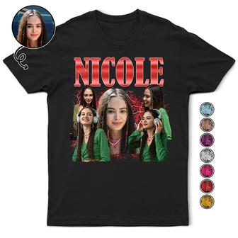 Custom Photo Girlfriend Wife Vintage Shirt - Couples Gift - Thegiftio UK