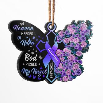 Heaven Needed A Hero Personalized Ornament - Memorial Gift - Thegiftio UK