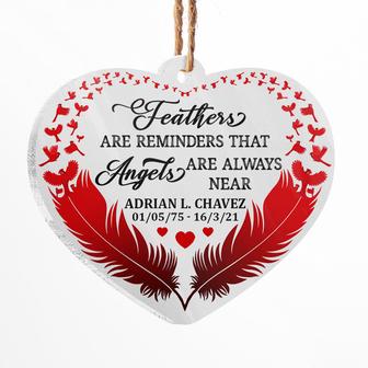 Cardinal Memorial Angels Are Always Near Custom Ornament - Thegiftio UK