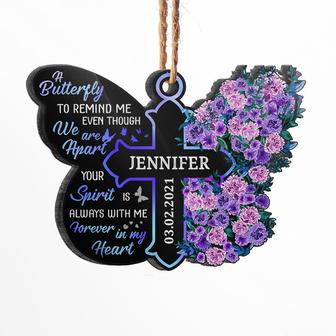 A Butterfly To Remind Me Personalized Ornament - Gift - Thegiftio UK