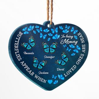 Butterfly When Loved Ones Are Near Custom Ornament - Thegiftio UK