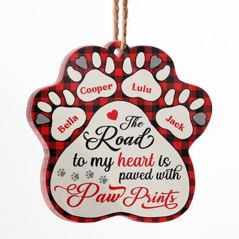 My Heart Is Paved With Paw Prints Custom Ornament - Gift - Thegiftio UK