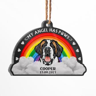My Angel Has Paws Personalized Ornament - Memorial Gift - Thegiftio UK