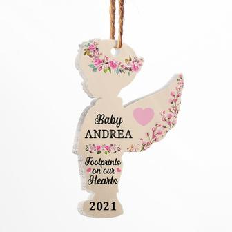 Footprints On Our Hearts Personalized Ornament - Loss Gift - Thegiftio UK