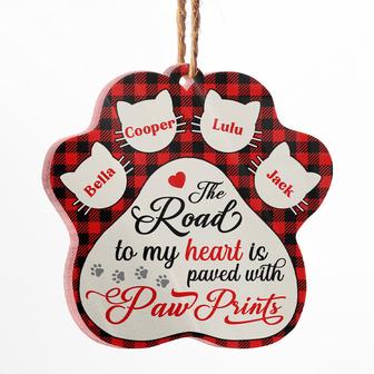 My Heart Is Paved With Paw Prints Custom Ornament - Gift - Thegiftio UK