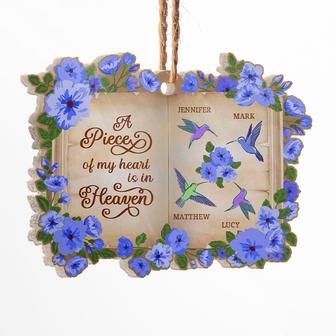 Hummingbird A Piece Of My Heart Personalized Ornament - Gift - Thegiftio UK