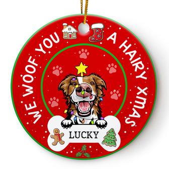 A Hairy Xmas Personalized Ornament - Gift for Dog Lovers - Thegiftio UK