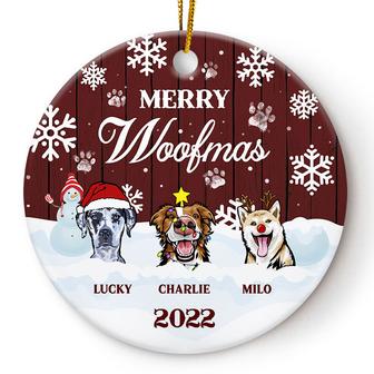 Merry Woofmas Personalized Ornament - Gift for Dog Lovers - Thegiftio UK