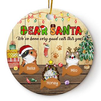We've Been Very Good Cats This Year Personalized Ornament - Thegiftio UK