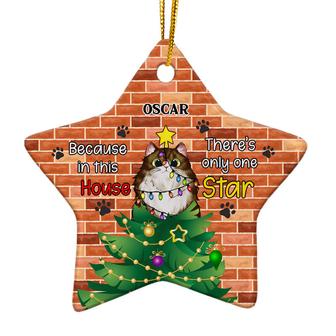There's Only One Star Personalized Ornament - Gift for Cats - Thegiftio UK