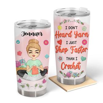 I Don't Hoard Yarn Personalized Tumbler - Gift for Knitters - Thegiftio UK