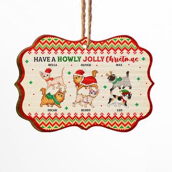 Cat Lover Have A Howly Jolly Christmas Custom Ornament - Thegiftio UK