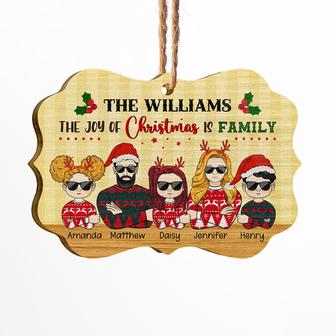 The Joy Of Christmas Is Family Custom Ornament - Gift - Thegiftio UK