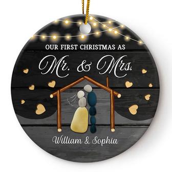 Our First Christmas As Mr & Mrs Personalized Ornament - Gift - Thegiftio UK